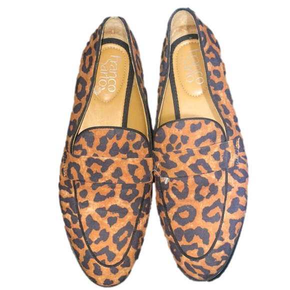 Franco Sarto Shoes - FRANCO SARTO Leopard Loafers Womens 8  Flats animal print slip on round toe shoe